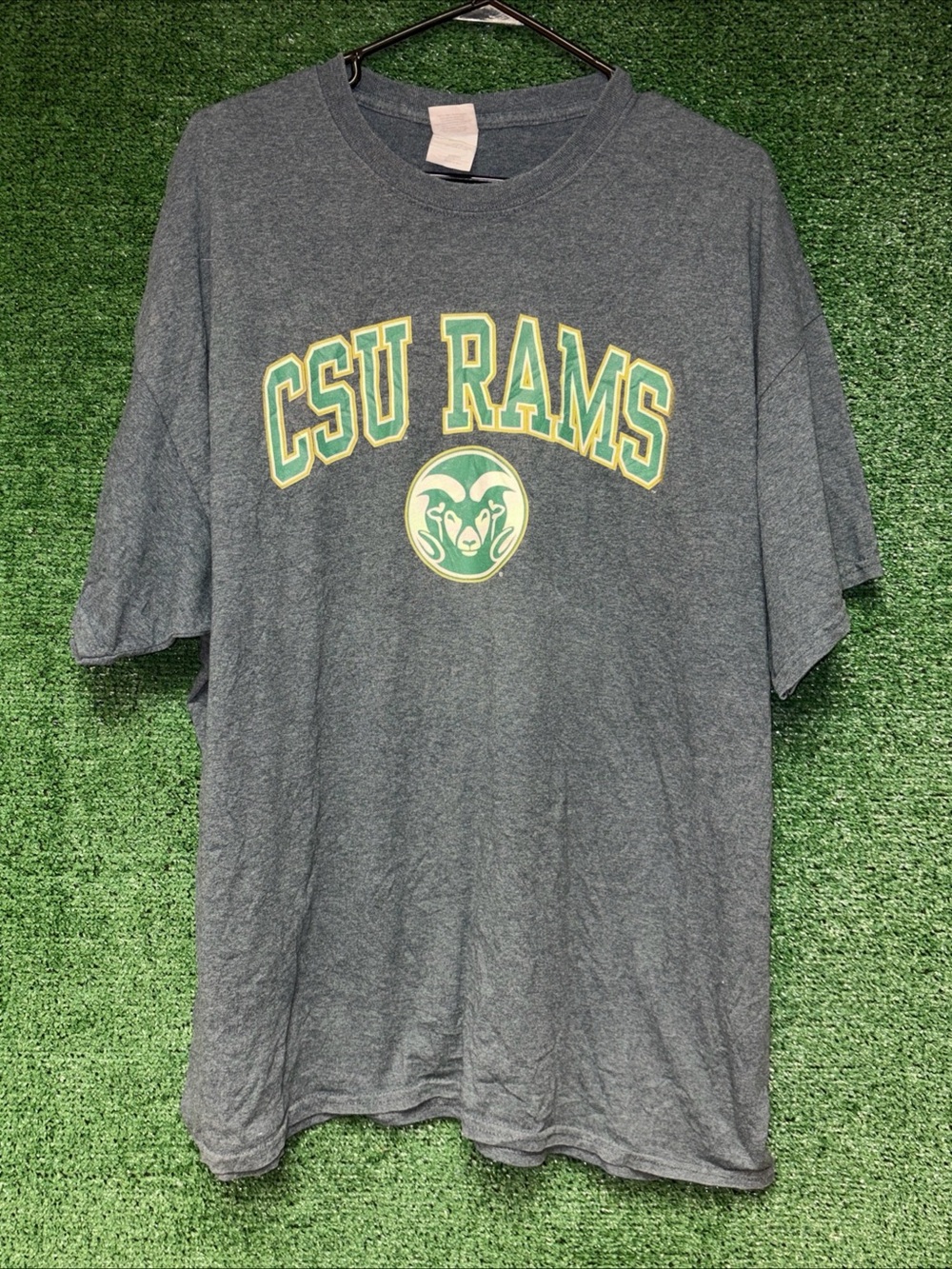 Colorado State Rams Vintage Y2K Gray Shirt XXL Gildan tag NCAA